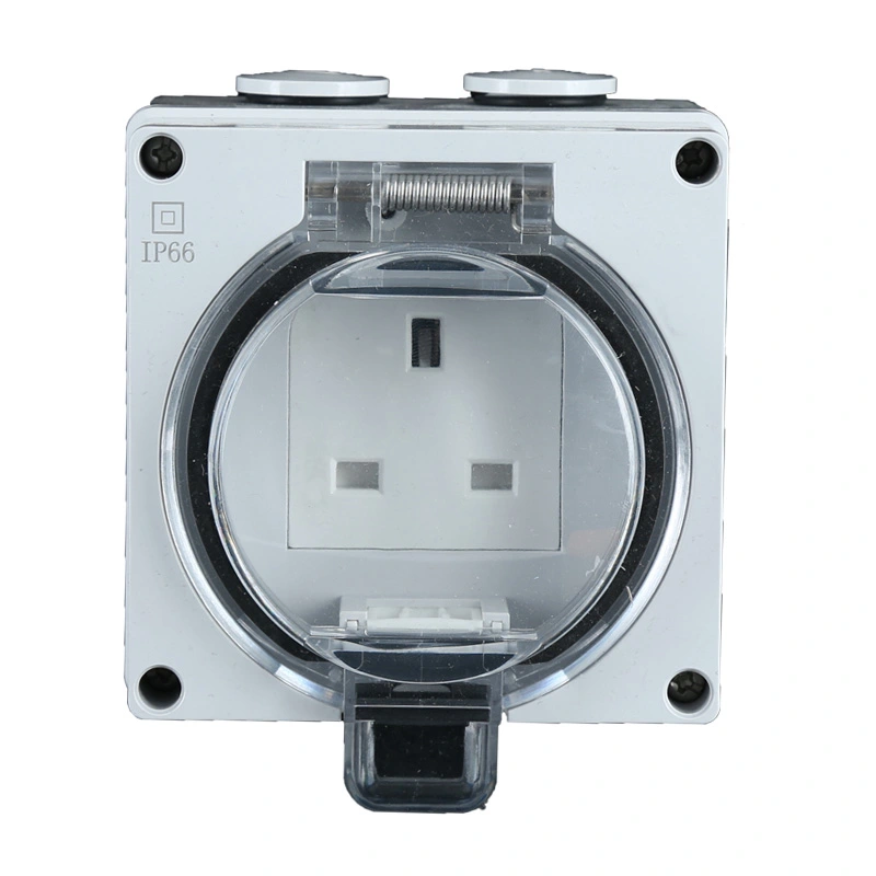 IP66 Series UK Mai hana ruwa bango Socket Electric da Sauyawa