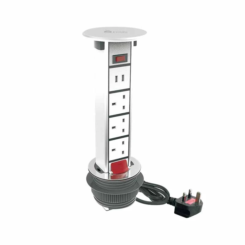 Tebur Pop Up Multi Electric Extension Socket